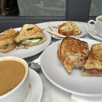 Brass Bird Coffee - Prosciutto and Chicken panini . - Coffee & Tea Near Me - Carpinteria, California Brass Bird Coffee - Prosciutto and Chicken panini . - Coffee & Tea Near Me - Carpinteria, California