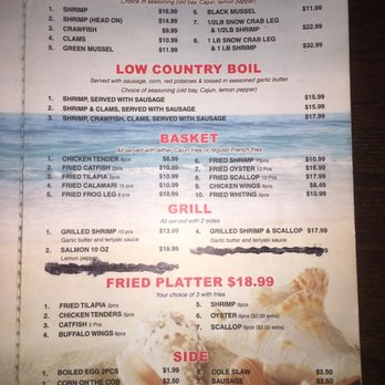 OD Seafood - Menu - Seafood Near Me - Savannah, Georgia