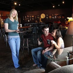Metropolitan Coffee - Staged pic from an "engagement pictures" photo shoot
