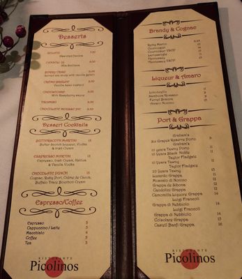 Menu photo 3 Ristorante Picolinos Seattle, WA Menu photo 3 Ristorante Picolinos Seattle, WA