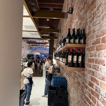 O Sea - View of their wine wall - Seafood Near Me - Orange, California O Sea - View of their wine wall - Seafood Near Me - Orange, California