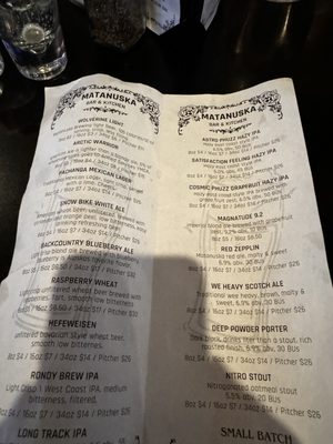 Menu photo 1 Matanuska Brewing - Midtown Anchorage Anchorage, AK