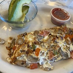 Nick's Family Restaurant - Veggie omelette with side of avocado. So great!