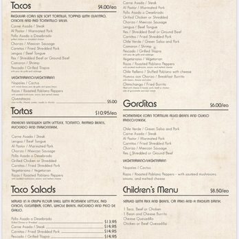 Antonio's Mexican Grill - Menu | 11.7.24 - Mexican Near Me - Reno, Nevada
