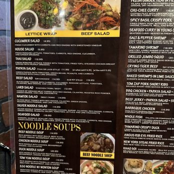 Lucki Thai - March 2023 menu - Thai Near Me - Las Vegas, Nevada