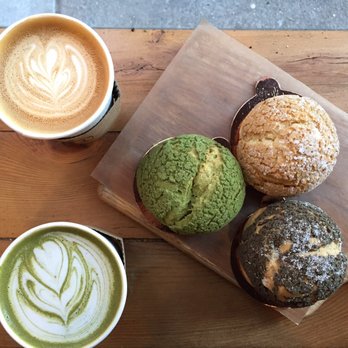 Bibble & Sip - Green tea, earl grey, black sesame cream puffs. Lavender latte and green matcha latte. - Coffee & Tea Near Me - New York, New York Bibble & Sip - Green tea, earl grey, black sesame cream puffs. Lavender latte and green matcha latte. - Coffee & Tea Near Me - New York, New York