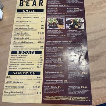 Black Bear - Breakfast or Lunch All Day - Breakfast & Brunch Near Me - Highlands, North Carolina Black Bear - Breakfast or Lunch All Day - Breakfast & Brunch Near Me - Highlands, North Carolina