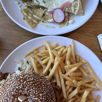 Poached Kitchen - Chilaquiles Verdes & Chicken Sandwich - Breakfast & Brunch Near Me - Irvine, California