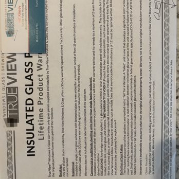 True View Windows & Glass - Worthless "Lifetime warranty" that True View will not honor. - Windows Installation Near Me - Phoenix, Arizona True View Windows & Glass - Worthless "Lifetime warranty" that True View will not honor. - Windows Installation Near Me - Phoenix, Arizona
