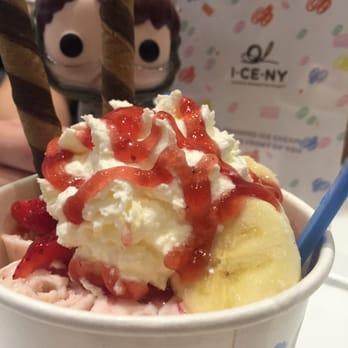 I CE NY - #SaveHannibal Strawberry Cheesecake w/ extra bananas & pirouettes - Desserts Near Me - New York, New York