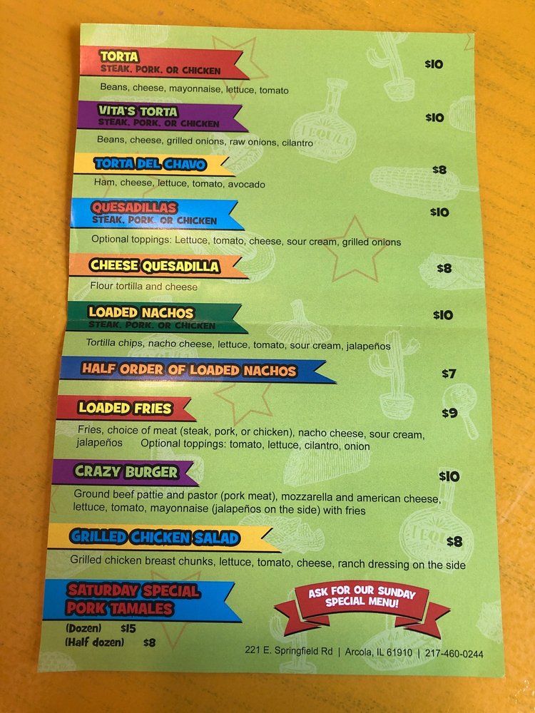 Vita’s Taqueria Mexican