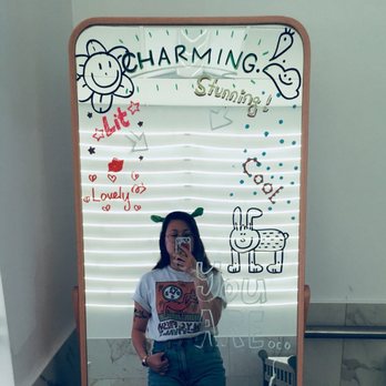 Cafe Moment - mirror in girls bathroom lol - Desserts Near Me - Chantilly, Virginia Cafe Moment - mirror in girls bathroom lol - Desserts Near Me - Chantilly, Virginia