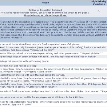 China Wahon - Health Department Inspection 11/17/16. Eat at your own risk. - Chinese Near Me - Weeki Wachee, Florida China Wahon - Health Department Inspection 11/17/16. Eat at your own risk. - Chinese Near Me - Weeki Wachee, Florida