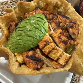 T Burgers - Fantastic Grilled Chicken Tostada Salad 10/10 - Burgers Near Me - Monrovia, California T Burgers - Fantastic Grilled Chicken Tostada Salad 10/10 - Burgers Near Me - Monrovia, California