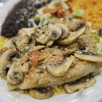 El Mariachi 2 - Pescado Vallarta - grilled fish with garlic butter and mushrooms - Mexican Near Me - Aiea, Hawaii