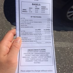 Bagel Express Sayville - Prices.
