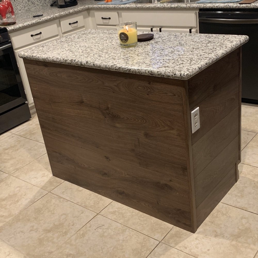 Hernandez Hardwood - They wrapped the island. An awesome extra we opted for. Did not cost much at all. Totally worth it! - Flooring Near Me - Riverside, California Hernandez Hardwood - They wrapped the island. An awesome extra we opted for. Did not cost much at all. Totally worth it! - Flooring Near Me - Riverside, California
