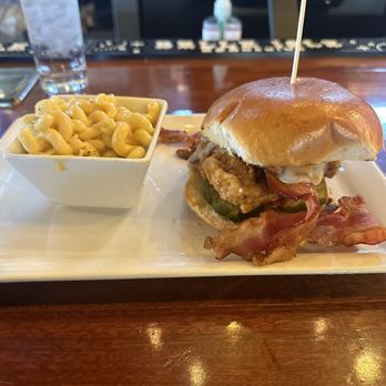 Lunch. Supper! - Pickled & Fried Sandwich with MacNCheese - New American Near Me - Richmond, Virginia Lunch. Supper! - Pickled & Fried Sandwich with MacNCheese - New American Near Me - Richmond, Virginia