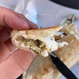Quesadilla de hongos Quesadilla de hongos