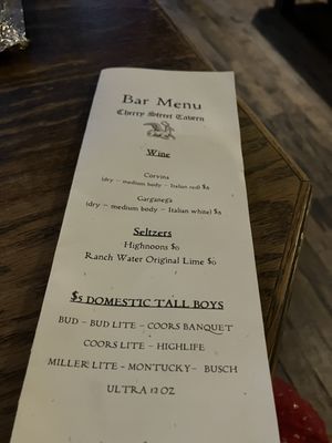 Menu photo 1 Cherry Street Tavern Chattanooga, TN Menu photo 1 Cherry Street Tavern Chattanooga, TN