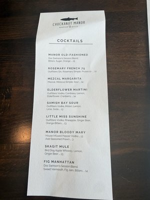 Menu photo 2 Chuckanut Manor Seafood & Grill Bow, WA