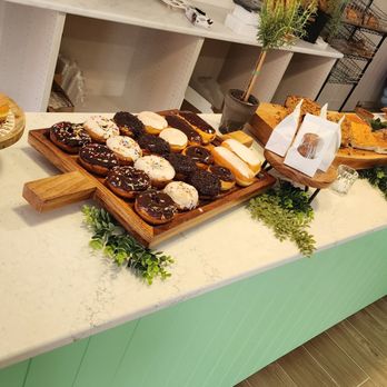The Village Bakery - The counter gets filled up and then empty to just get filled up again. - Bakeries Near Me - Fox Lake, Illinois