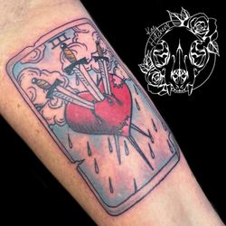 Three of Swords Tattoo : Kae Hutchens