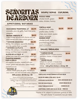 Menu photo 1 Senoritas Dearborn Chicago, IL Menu photo 1 Senoritas Dearborn Chicago, IL