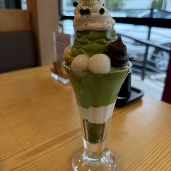 Tendon Kohaku - Matcha Parfait. Also - Japanese Near Me - Bellevue, Washington