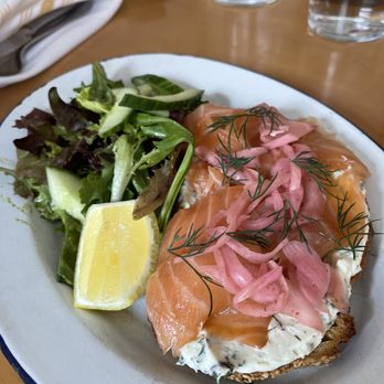 Basic Kitchen - Salmon toast MUST TRYYYY - New American Near Me - Charleston, South Carolina
