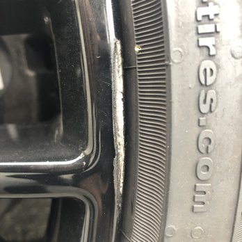 Front Line Tires - Chunks of paint were broken and scraped off. - Tires Near Me - Norwalk, California