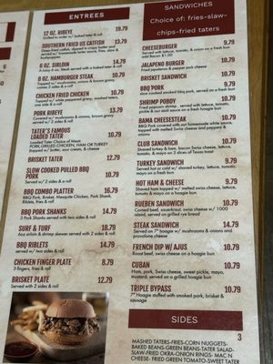 Menu photo 3 50 Taters Scottsboro, AL