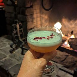 Lovely mocktail in front of the fireplace Lovely mocktail in front of the fireplace