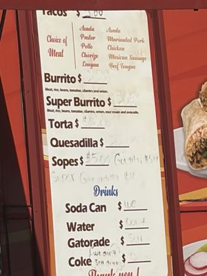 Menu photo 1 Tacos El Porkys Los Gatos, CA