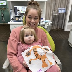 Riverwoods Smiles - Margot's first exam, I promise you, she was happier than her face shows ;)