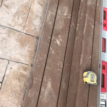 Far From Average Construction - Left the job filthy ( decking boards stained with concrete footprints and splatter) - Masonry/Concrete Near Me - Lodi, New Jersey