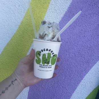 SnoCorner - Chocolate cream and mudslide with soft serve at the bottom and condensed milk on the top - Desserts Near Me - Long Beach, California SnoCorner - Chocolate cream and mudslide with soft serve at the bottom and condensed milk on the top - Desserts Near Me - Long Beach, California