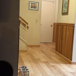 El Paso Hickory, Natural manufactured wood. It's not complete until the doggie bowls are down! El Paso Hickory, Natural manufactured wood. It's not complete until the doggie bowls are down!