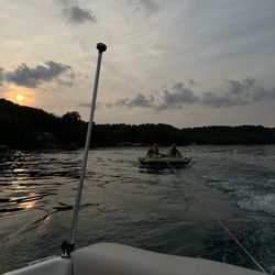 Torch Lake Pontoon Rentals - Tubing Sunset