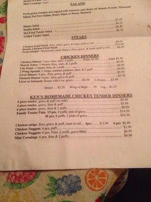 Menu photo 2 Ken's Chicken-N-Fish Breckenridge, TX