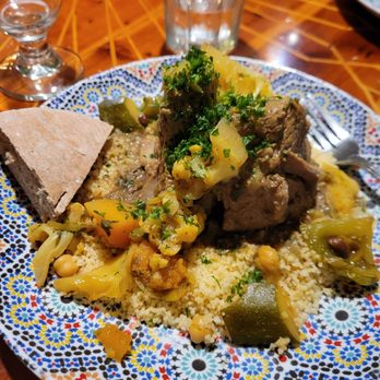 Casablanca - Lamb with vegetables and couscous. - Moroccan Near Me - Kailua, Hawaii