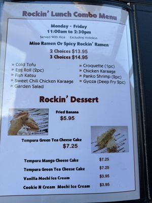 Menu photo 8 Rockin' Ramen Temecula, CA