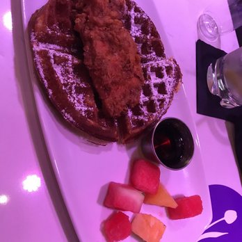 Brooklyn On U - Chicken and waffles. (No butter comes with it, so ask for it on the side if you would like it) - Pizza Near Me - Washington, DC, District of Columbia