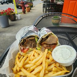Alaturco Gyro Mediterranean Restaurant - Lamb Gyro Sandwich  with fries