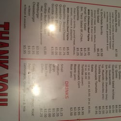 Meme's Mexican Restaurant - Menu page 3