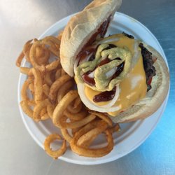 Times Square Catering Food Truck - Awesome cheeseburger and curly fries. Everybody's favorite.