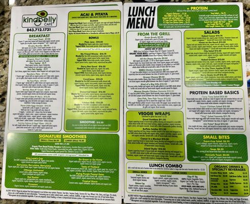 Menu photo 2 Kindbelly Cafe Myrtle Beach, SC Menu photo 2 Kindbelly Cafe Myrtle Beach, SC