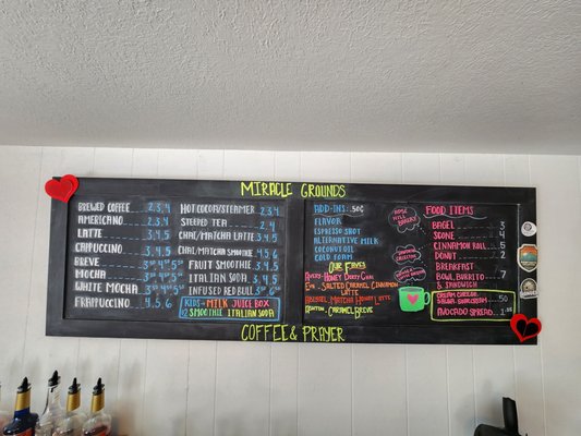 Menu photo 1 Miracle Grounds Caldwell, ID