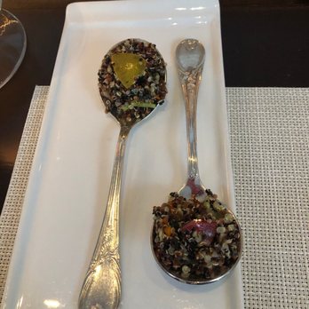 Betula Aspen - The chefs muse bouche was a tabbouleh spoon - French Near Me - Aspen, Colorado