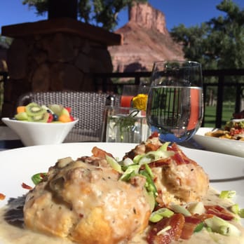 Entrada Restaurant - Buttermilk biscuits w gravy - Breakfast & Brunch Near Me - Gateway, Colorado